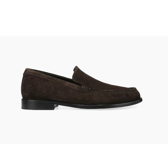 Vince Men\'s Miles Loafers Cocoa Brown Suede Size 9.5 NIB Minimalist Preppy main image 5